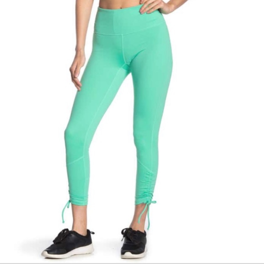 NWT Zella Ruched Tie Hem Waist 7/8 legging